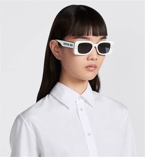 dior diorpacific s1u|DiorPacific S1U White Rectangular Sunglasses .